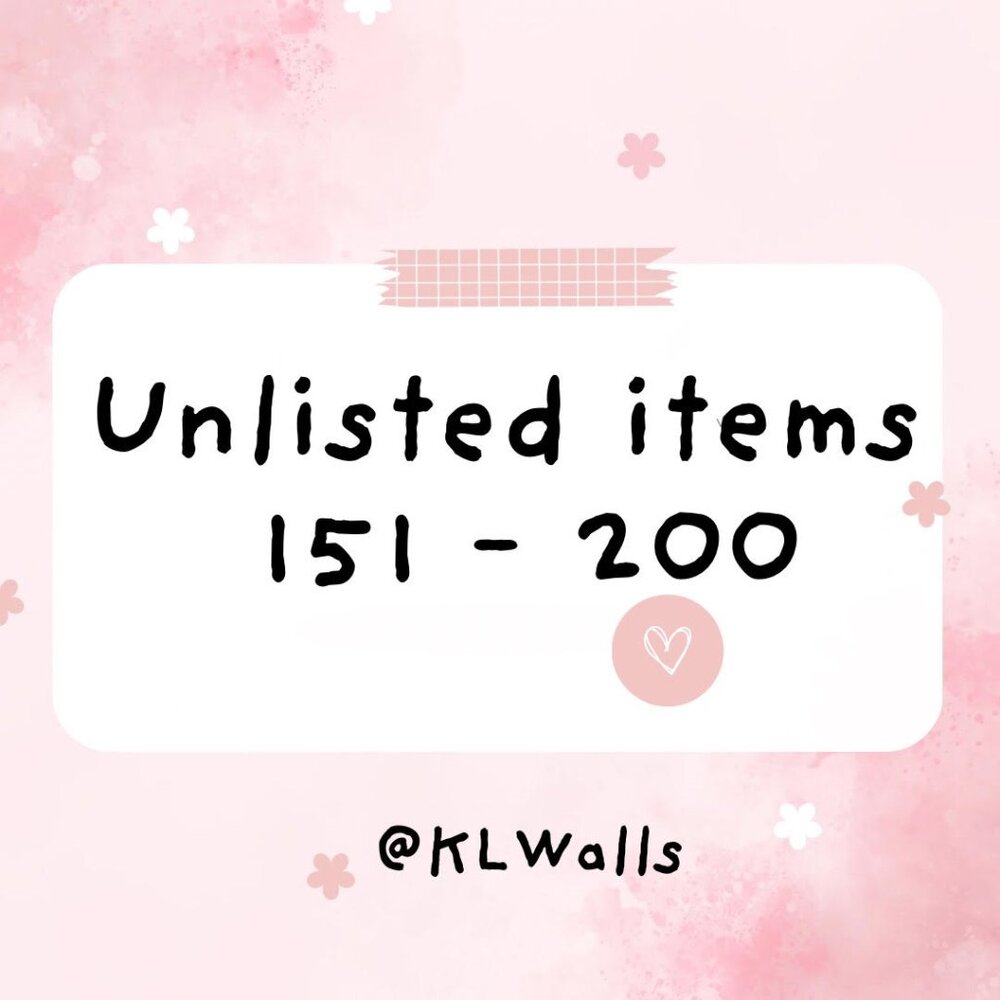 Unlisted items 151 - 200 for live show